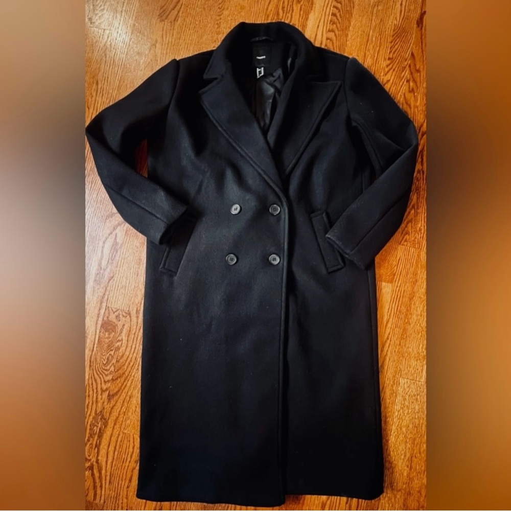 Forever 21 Classic Black Trench Coat